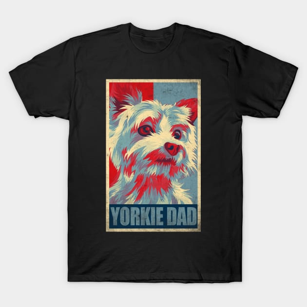 Yorkie Dad T-Shirt by Africanob